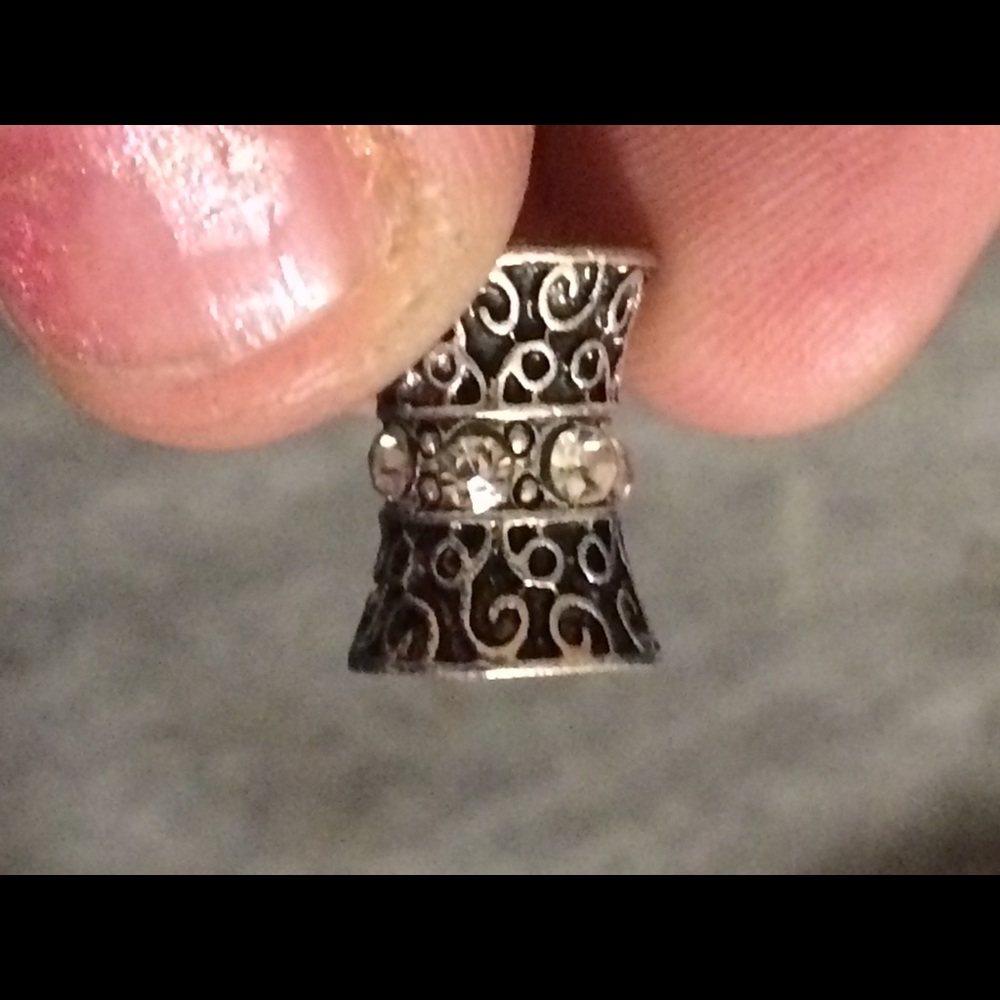 Silver pandora spacer bead